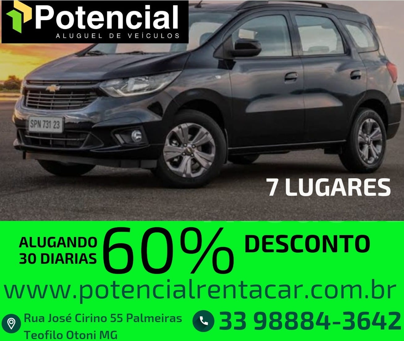 GM SPIN 7 LUGARES AUTOMÁTICA OU SIMILAR